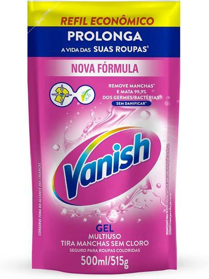 Tira Manchas em Gel Vanish Multiuso 500ml Refil Econômico para roupas coloridas