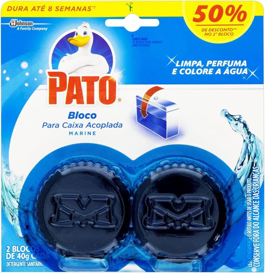 Kit Desodorizador Sanitário Pato Caixa Acoplada Marine 40g 2UN