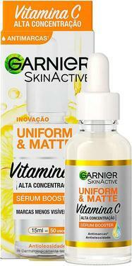 Sérum Facial Antimarcas Garnier Uniform & Matte Vitamina C, 15ml, Incolor