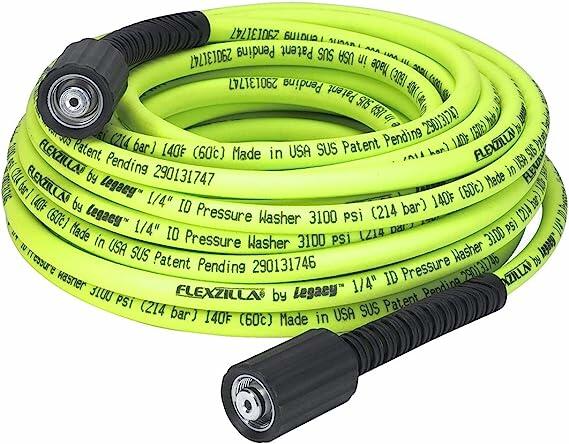 Flexzilla Mangueira para lavadora de pressão com acessórios M22, 6 mm x 15 m, ZillaGreen - HFZPW3450M-E