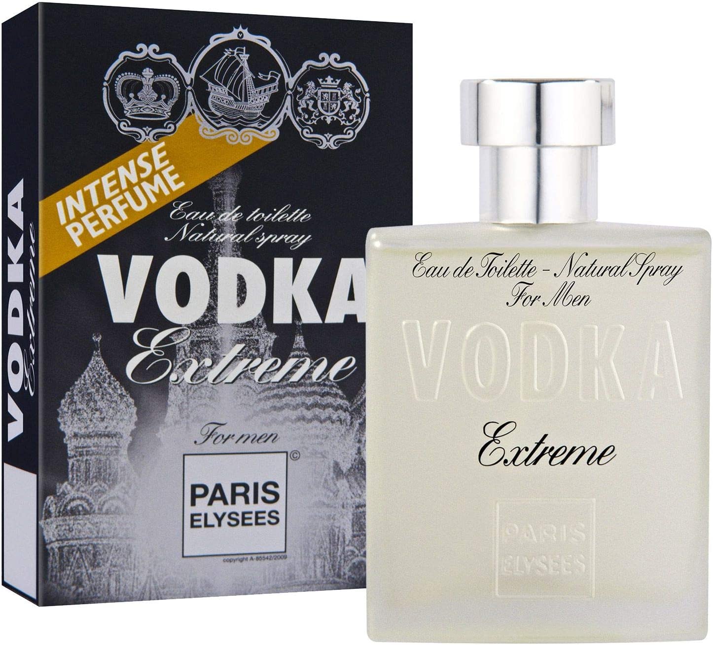 Eau de Toilette Vodka Extreme, Paris Elysees, 100 ml