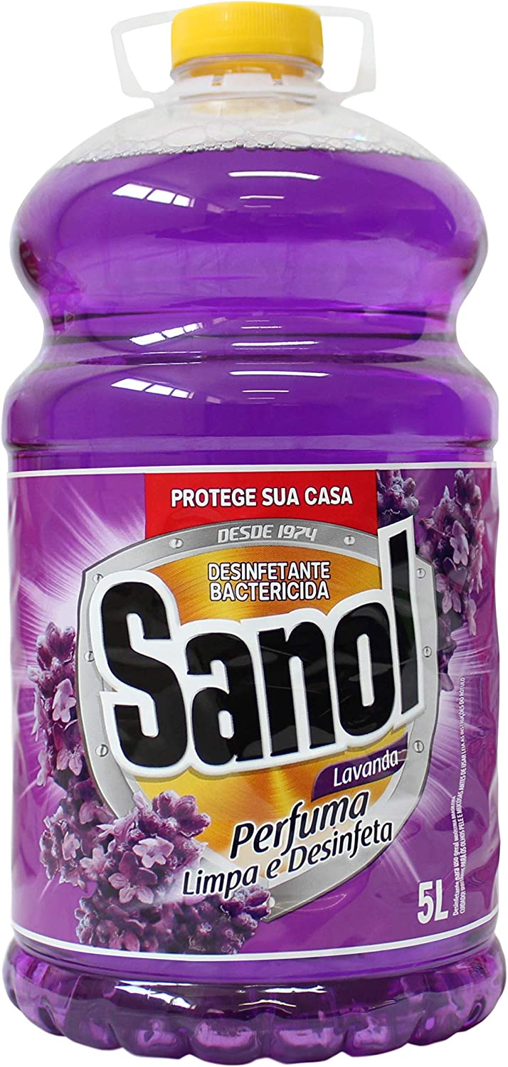 Desinfetante Líquido para uso Geral, Lavanda, Sanol, 5 Litros, Roxo