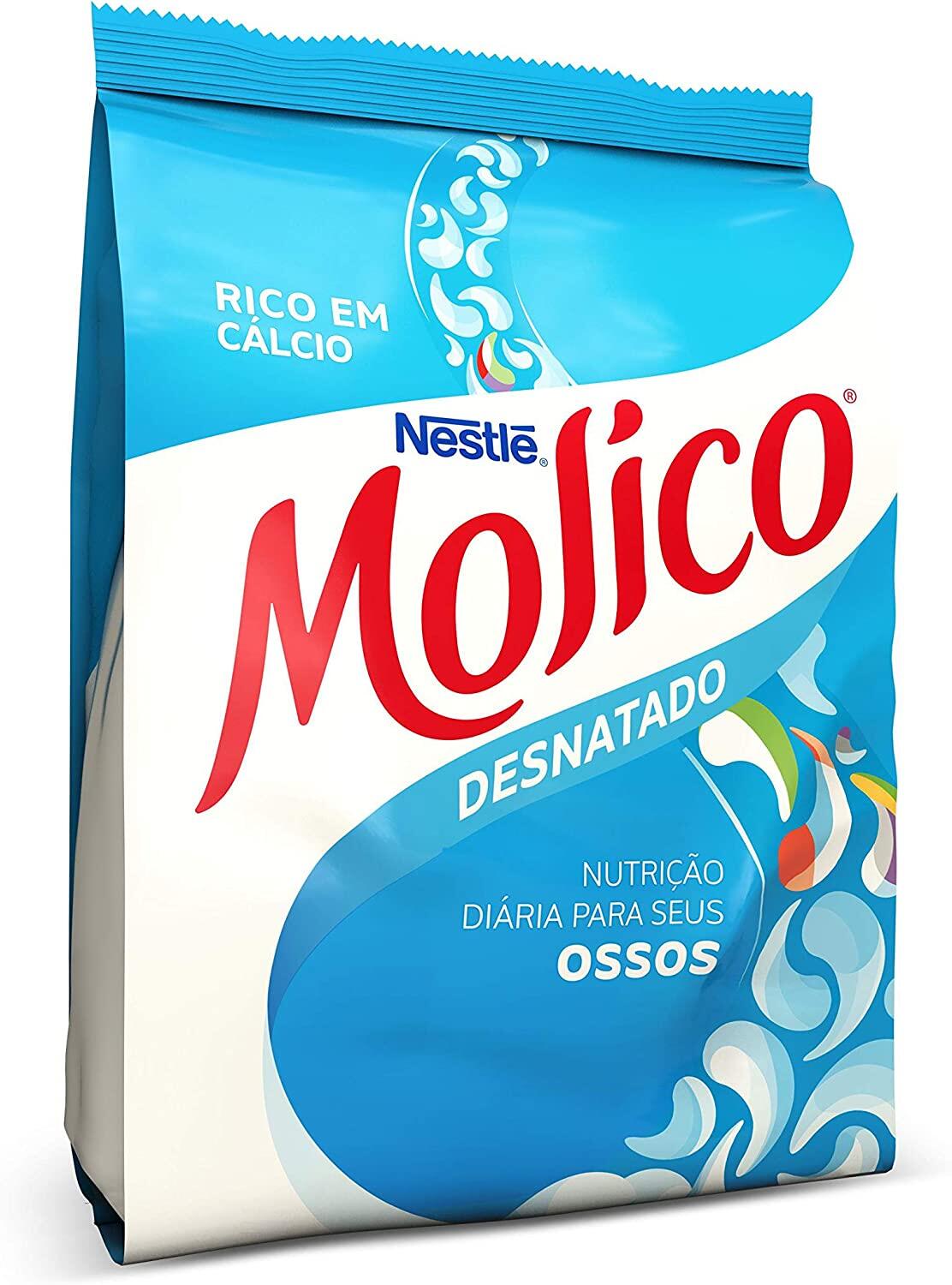 Leite em Pó, Desnatado, Total Cálcio, Molico, 500g