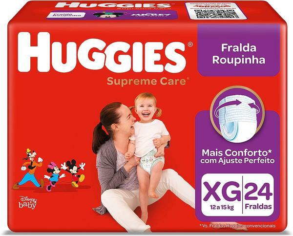 Fralda Huggies Supreme Care Roupinha Xg - 24 Fraldas