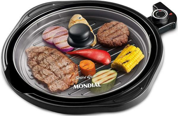 Grill Redondo Smart Grill 30cm, Mondial, Preto, 1200W, 220V - G-04