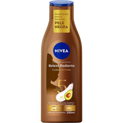 NIVEA Hidratante Desodorante Beleza Radiante Cuidado Intenso 200ml