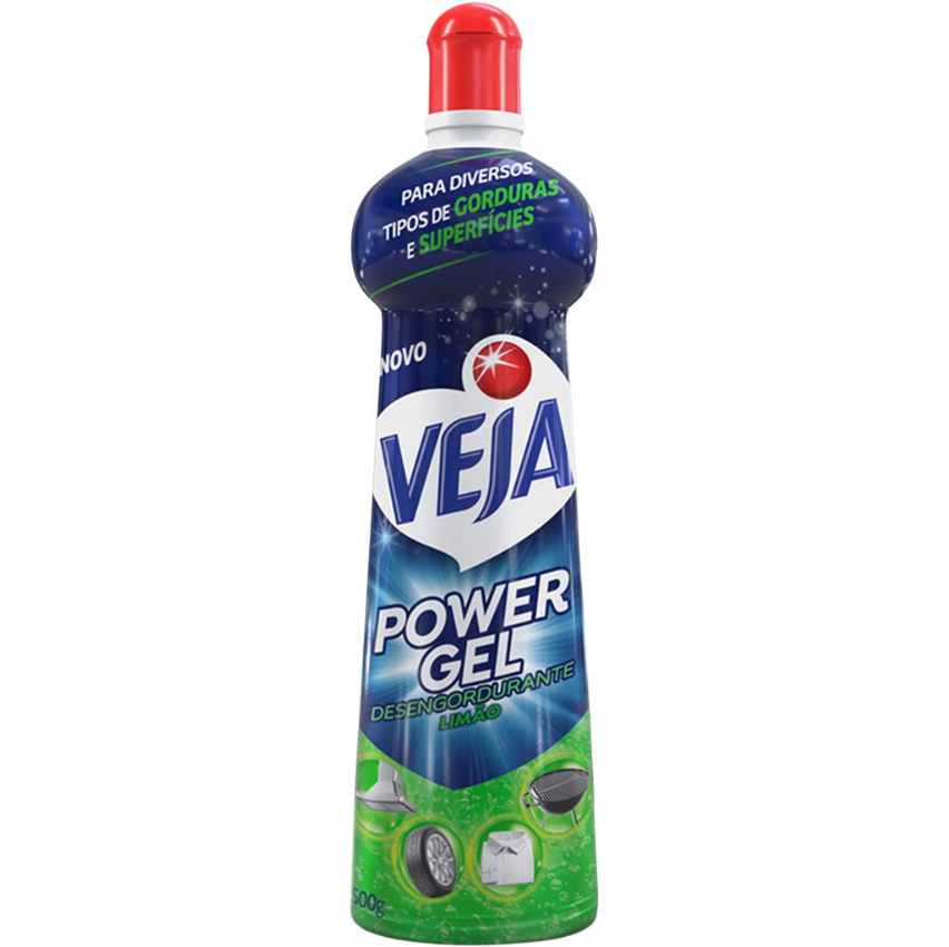 Super Desengordurante Veja Power Gel Limão 500g