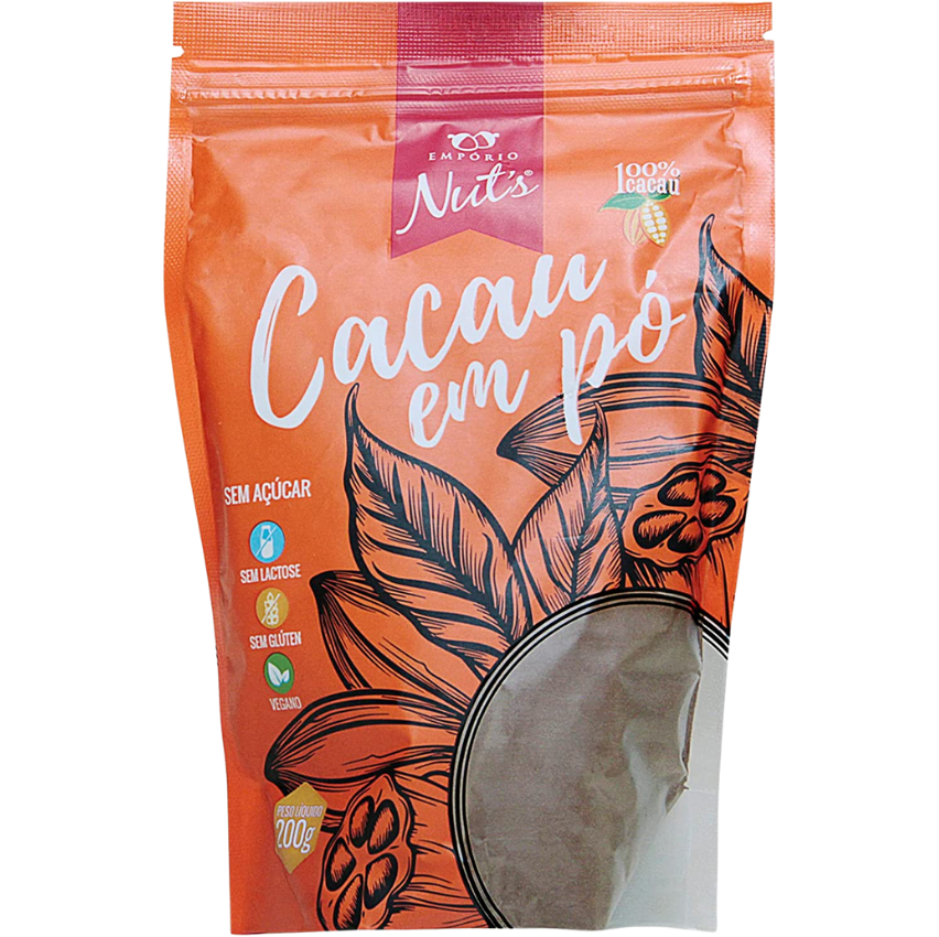 Cacau em Pó 100% - Empório Nut's - 200g