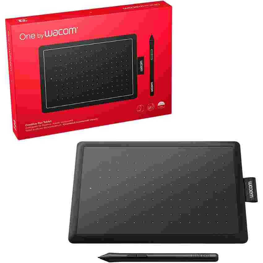 Wacom One CTL472 - Mesa Digitalizadora, Preto / Vermelho