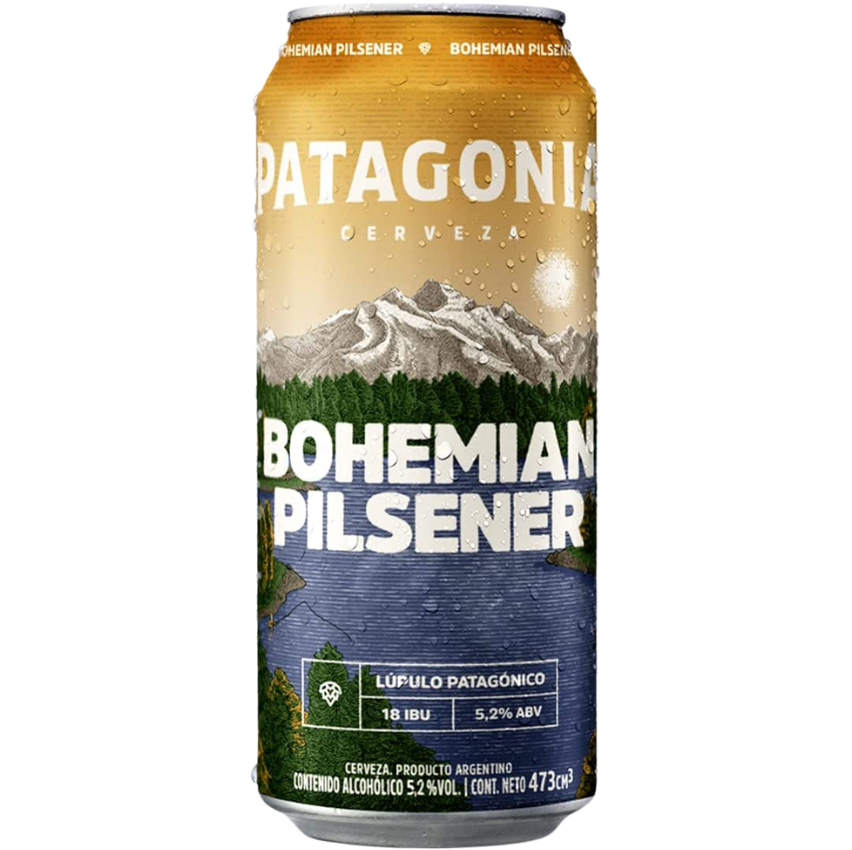 Cerveja Patagonia Bohemian Pilsener Lata 473ml