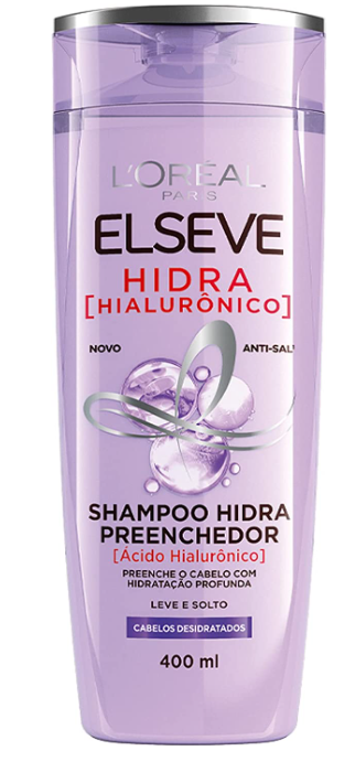 Shampoo Preenchedor L'Oréal Paris Elseve Hidra Hialurônico, 400ml