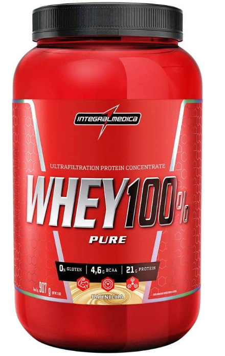 Super Whey 100% Pure Integral Médica Baunilha 907g