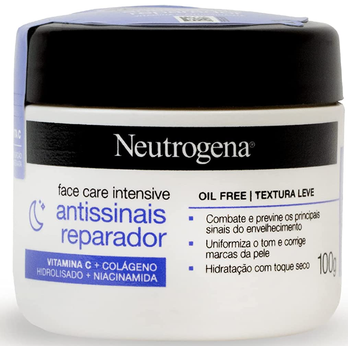 Neutrogena Hidratante Facial Antissinais Face Care Intensive FPS 22, 100g