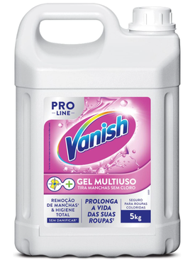 Tira Manchas em Gel Vanish Multiuso PRO Line 5L, Vanish