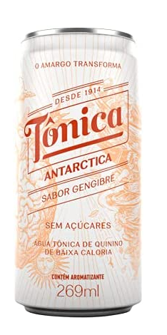 Água Tônica Antarctica Gengibre, Lata 269ml