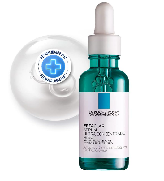 La Roche-Posay Effaclar Sérum Ultra Concentrado, Sérum Antiacne, Reduz Espinhas, Cravos, Marcas de Acne e Poros Visíveis