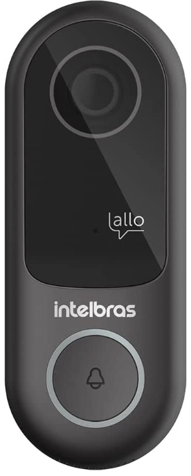 Vídeo Porteiro Inteligente Wi-Fi Allo w3 Preto Intelbras