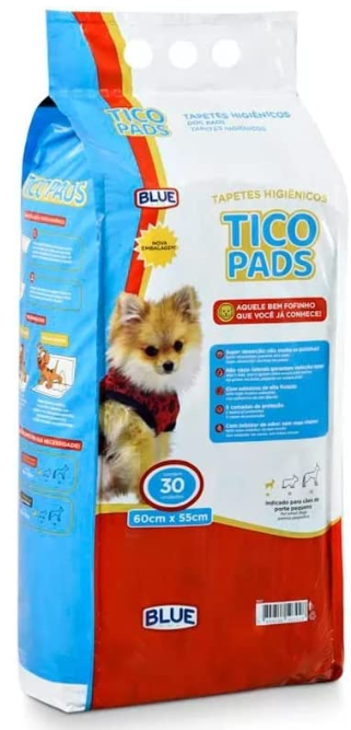 Tapete Higiênico Tico Pads, 30 Unidades