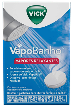Vapores Relaxantes Vick VapoBanho - 3 unidades