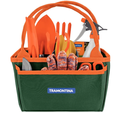 Kit Para Jardinagem Tramontina Com Bolsa De Lona 13 Peças