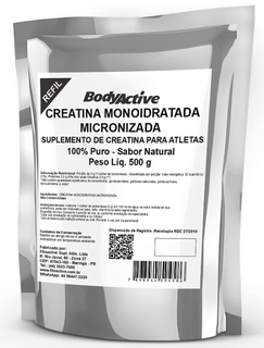Creatina Monoidratada (Creatine) 100% Pura 500 g Refil Bodyactive