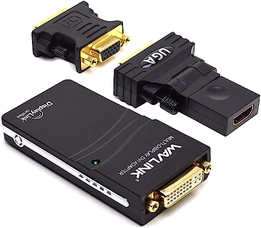 Adaptador de vídeo universal USB 2.0 para HDMI com porta de áudio, suporta até 6 monitores, USB to VGA/DVI/HDMI