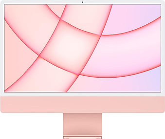 Apple iMac (de 24 polegadas, Processador M1 da Apple com CPU 8‑core e GPU 8‑core, 8 GB RAM, 256 GB) - Rosa