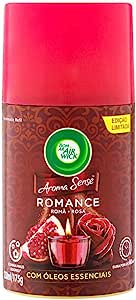 Aromatizador de Ambiente Bom Ar Automático Aerossol Freshmatic Aroma Sense Romance Refil 250ml