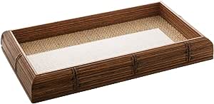 BANDEJA MADEIRA BAMBU COM SISAL 30x17x4CM NATURAL