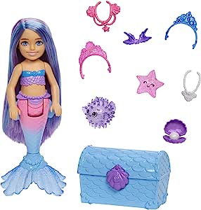 Barbie Mermaid Power Boneca Chelsea Sereias, HHG57