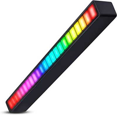 Barra de Luz Led RGB Rítmica 18 modos de cores ajustáveis Notebook, PC, TV ou painel do carro