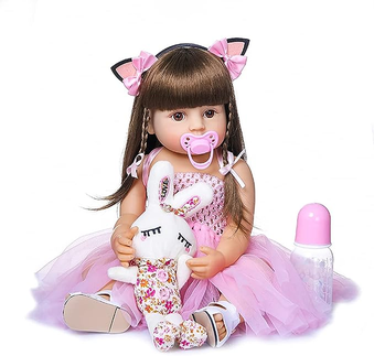 Bebe Reborn Original Silicone Barata Boneca Realista Princesa 55CM