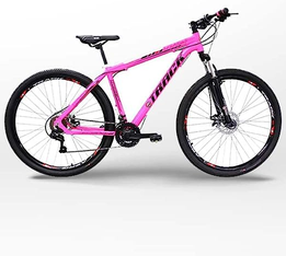 Bicicleta Aro 29 TKS Pink 21v Alumínio Shimano Track Bikes