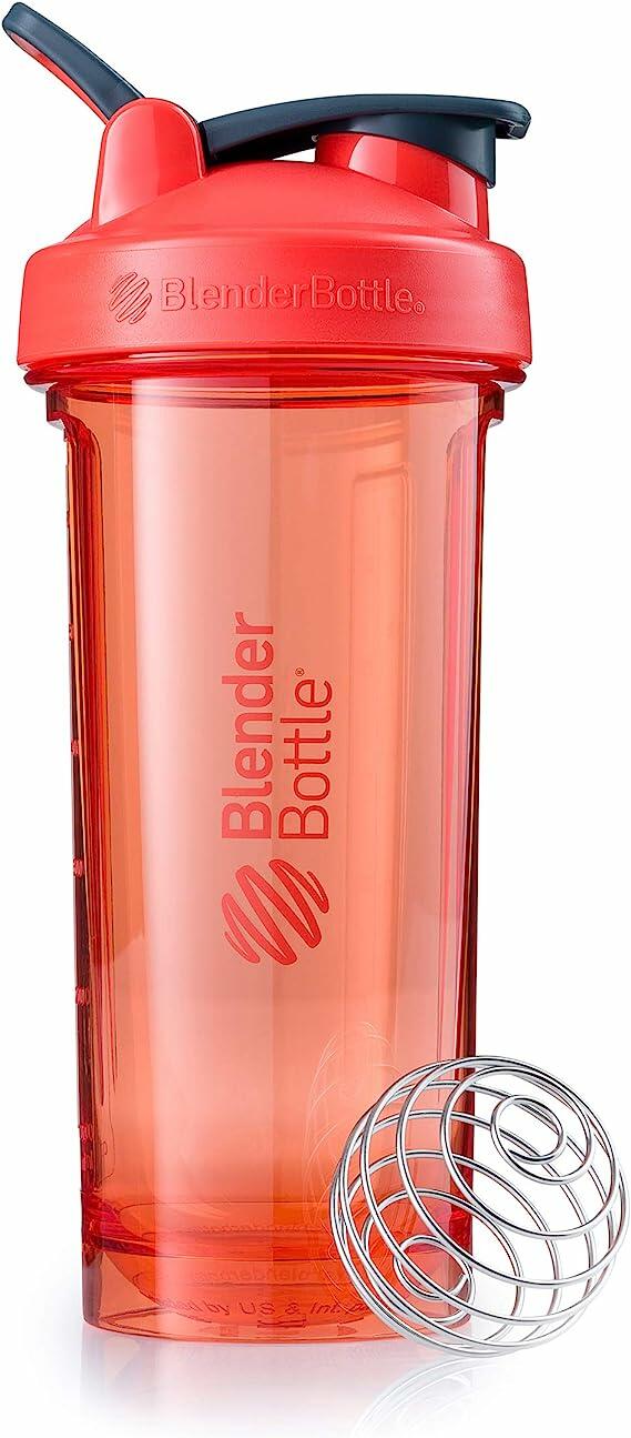 BlenderBottle Garrafa Coqueteleira Pro Series Perfeito para Shakes de Proteína e Pré-Treino, 800 ml, Coral