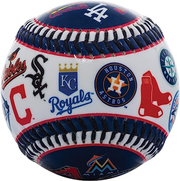 Bola de beisebol Franklin Sports 30 Club – Soft Strike – Bola com logotipo 30 Club (Todas as equipes) – Soft Core – Produto licenciado oficial da MLB