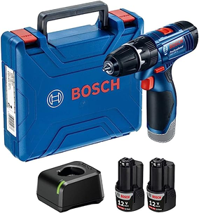 Bosch Parafusadeira Furadeira Gsb 120-Li 12V Com 2 Baterias 1 Carregador E Maleta