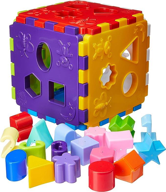 Brinquedo Educativo Cubo Didático com Blocos Merco Toys