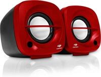 C3Tech SP-303 Speaker 2.0, Altos-Falantes para Computador, Vermelho