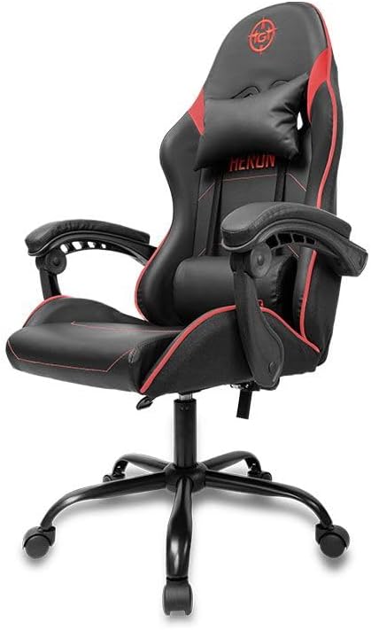 Cadeira Gamer TGT Nova Heron TC, Preta e Vermelha, TGT-HRTC-BR01