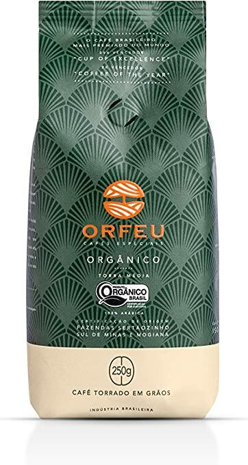 Café em Grãos Orgânico Orfeu 250g