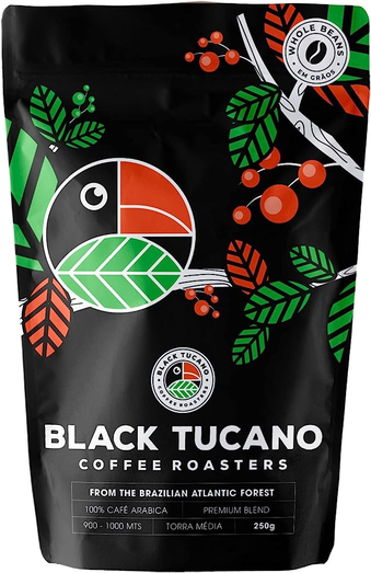 Café Especial Black Tucano Premium Blend em Grãos 250g