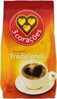 Café, Torrado e Moído, Tradicional, Pacote, 500g, 3 Corações