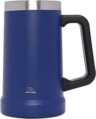 Caneca Térmica de Aço Inox Azul 700ML