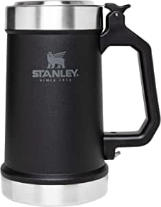 Caneca térmica Stanley Classic Beer Stein, com abridor de garrafas, 709 ml, Foundry Black