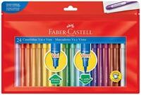 Canetinha Ponta Vai e Vem 24 Cores, Faber-Castell