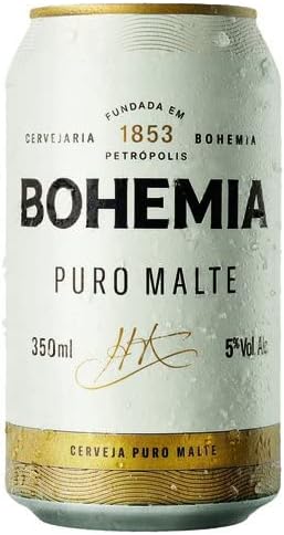 Cerveja Bohemia Puro Malte, Lata, Bohemia, 350 ml