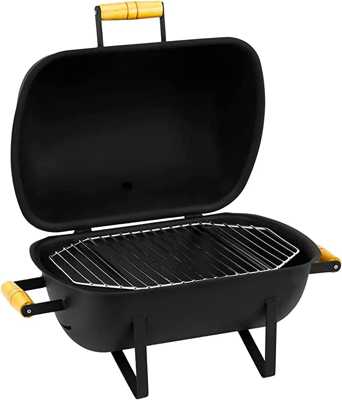 Churrasqueira Portátil Móvel Pro Tork Texas Usa Grill Mini Bafo Camping + Grelha e Garfo