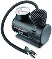 Compressor de Ar 12v Vazão 15l + Min 250psi 3 Bicos Adaptadores Multilaser - AU601