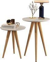 Conjunto Mesa Apoio e Lateral Maju - Off White