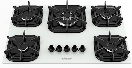 Cooktop 5 Bocas com Queimador Tripla Chama Mueller Branco